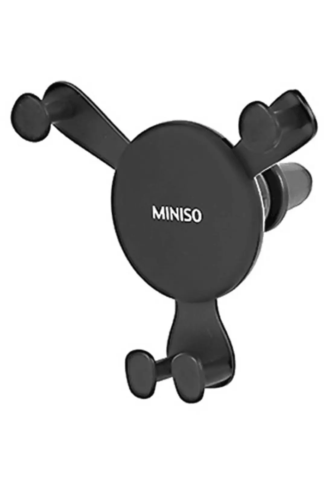 Miniso Lisanslı Yer Çekimli Araç Telefon Tutucu 14 Cm – Siyah Otomatik Sabitleme