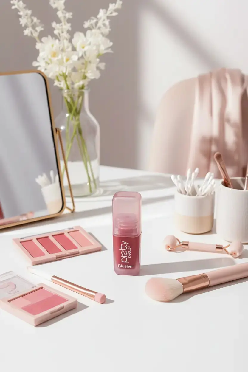 Pretty Beauty PB-957 Likit Allık – Doğal ve Canlı Makyaj Görünümü