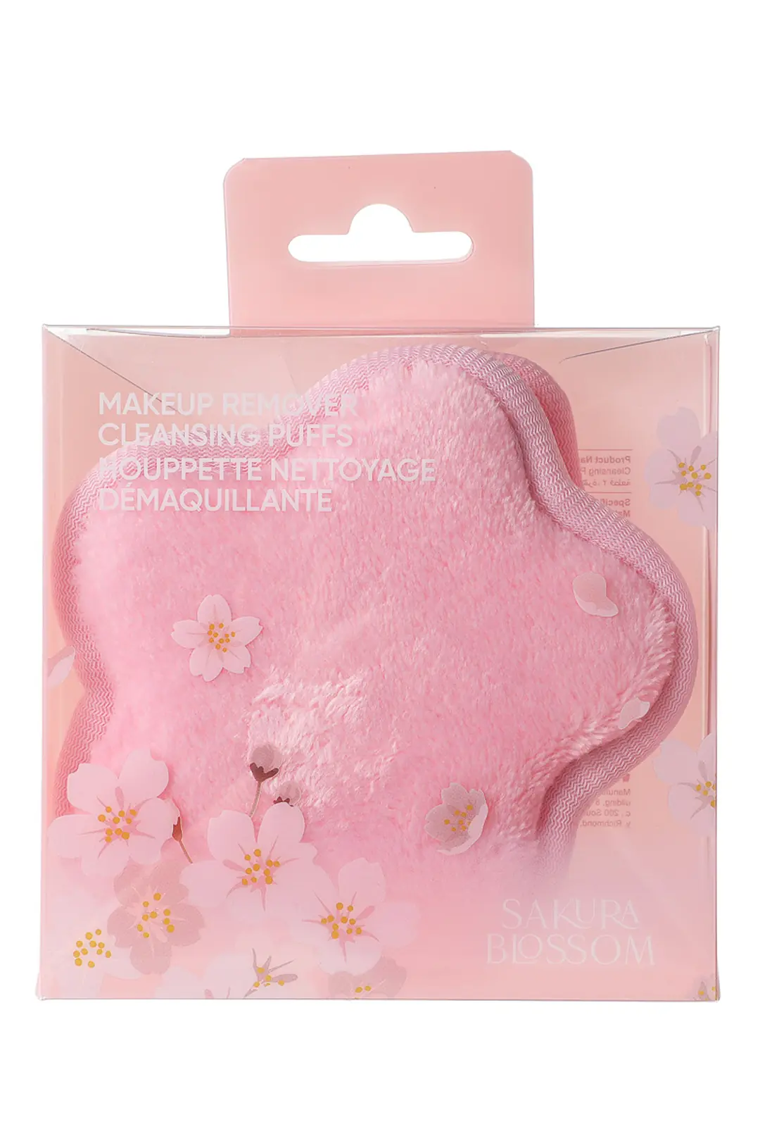 Miniso Lisanslı Sakura Çiçeği Makyaj Temizleme Süngeri – Yumuşak Cilt Temizleme Pedi