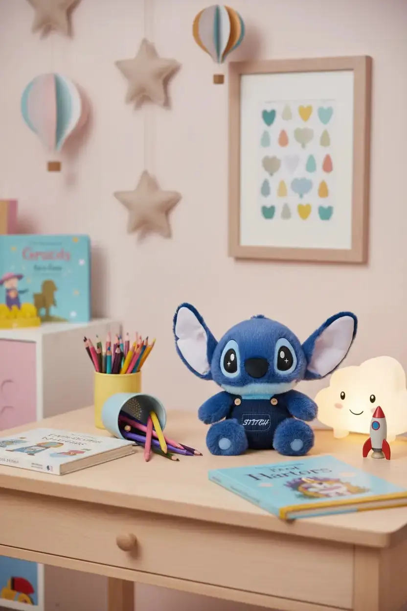 Disney Lisanslı Stitch Peluş Oyuncak 30 Cm – Oturan Yumuşacık Sarılmalık