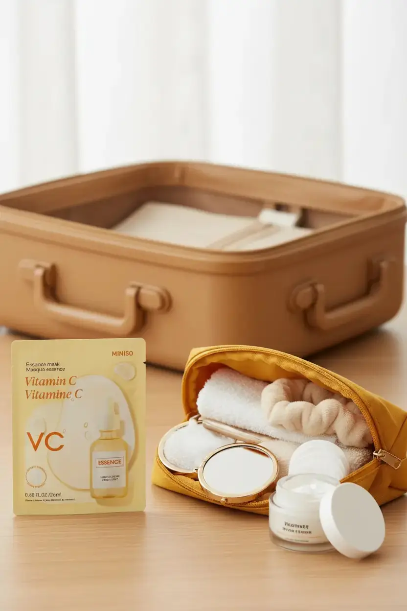 Miniso Lisanslı Essence C Vitaminli Kağıt Yüz Maskesi – Canlandırıcı Tek Kullanımlık Bakım