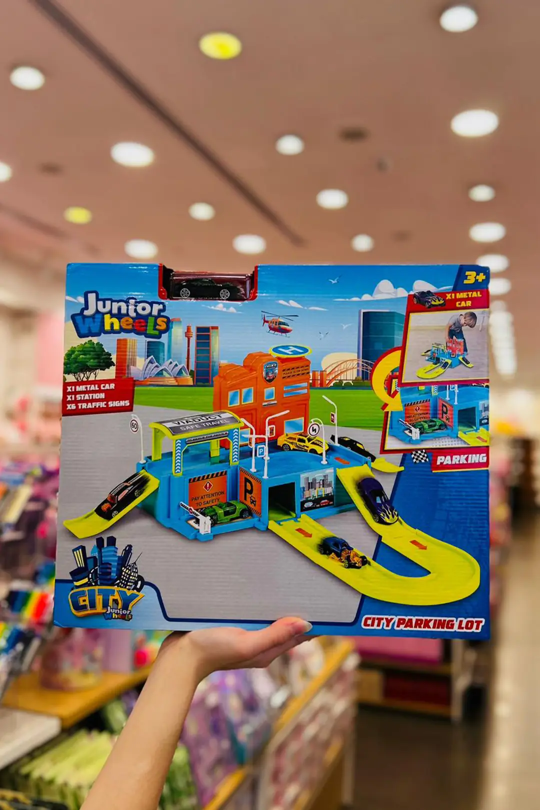 Junior Wheels Yer Otoparkı Oyuncak Seti – Katlı Rampalı Oyun Alanı