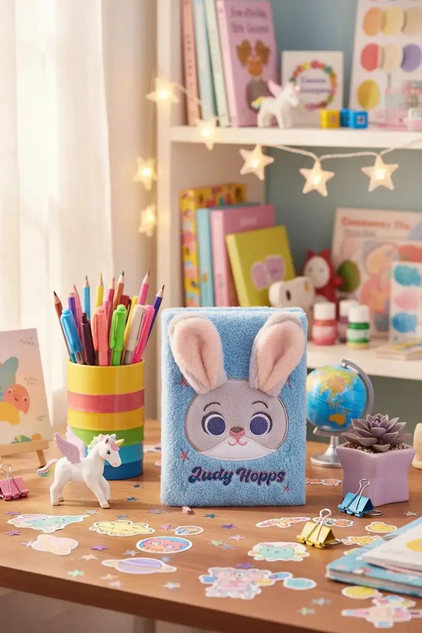 Disney Zootropolis Lisanslı A5 3D Peluş Not Defteri Judy Hopps 22 Cm