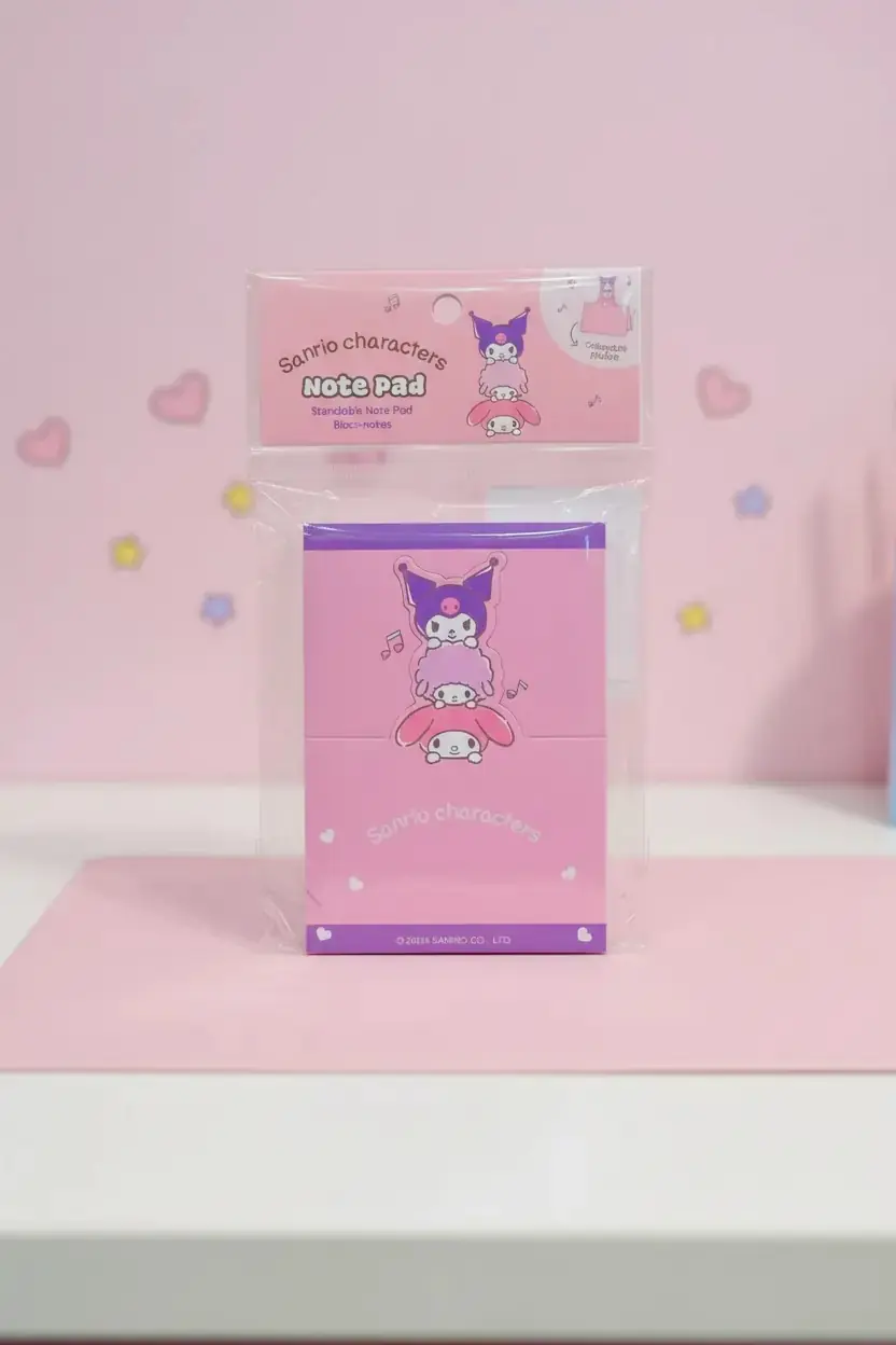 Sanrio Lisanslı Karakterler Standlı Not Defteri – Masa Üstü Tasarım