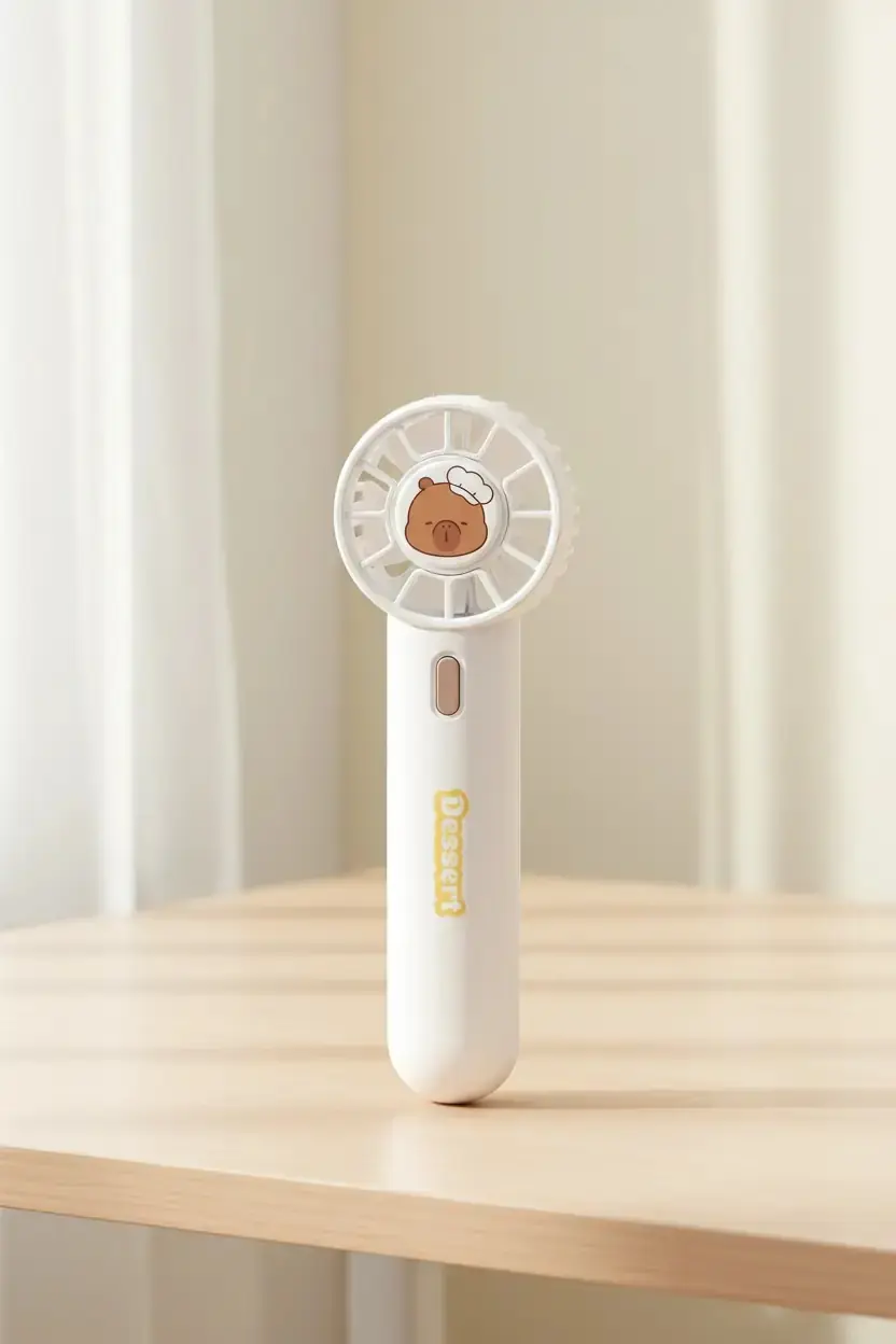 Miniso Lisanslı Mini Family El Tipi Vantilatör 500mAh Sarı – Taşınabilir Serinlik