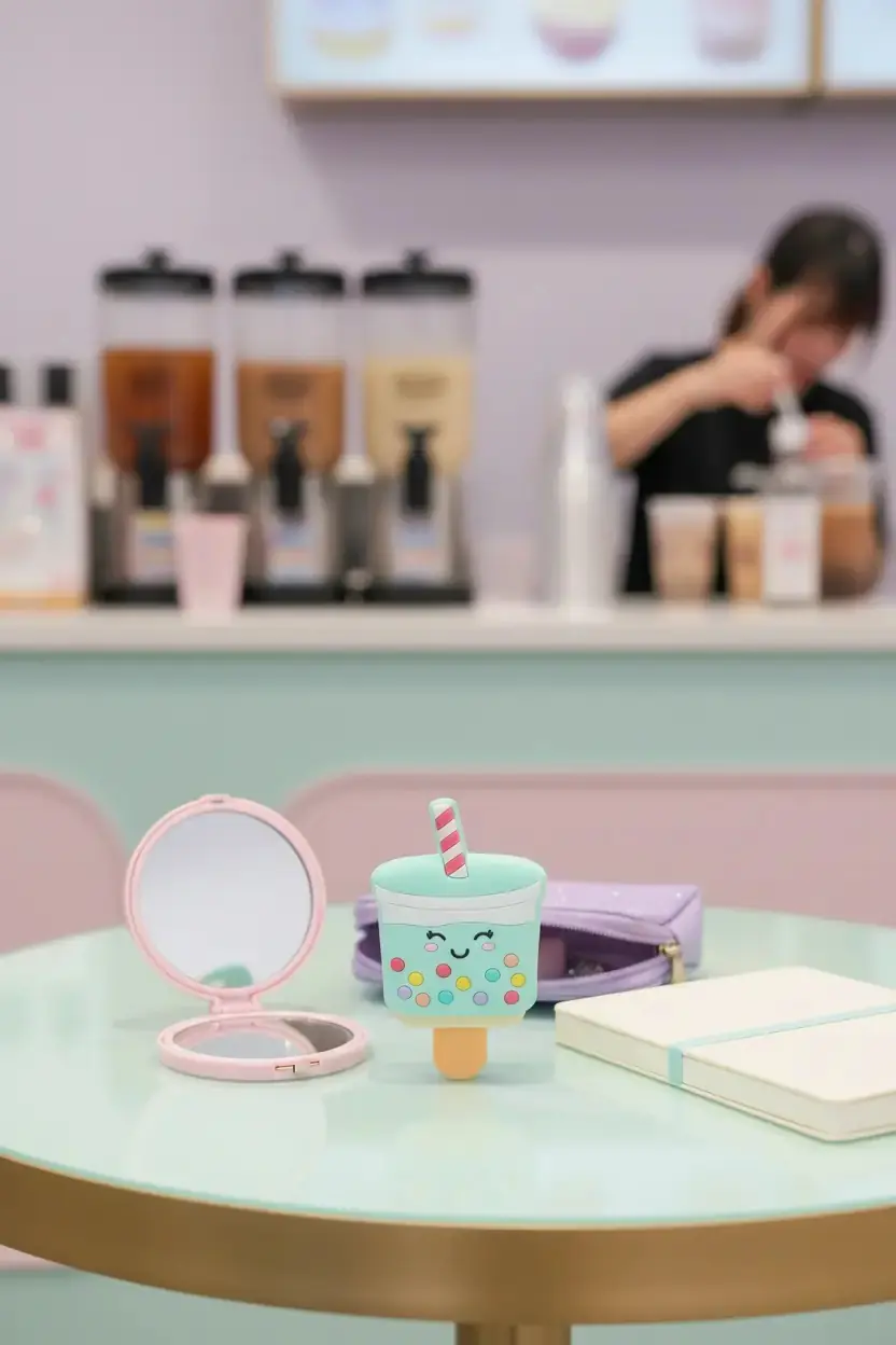 Miniso Lisanslı Tatlı Temalı Sütlü Çay Lip Gloss – Nemlendirici Dudak Parlatıcısı