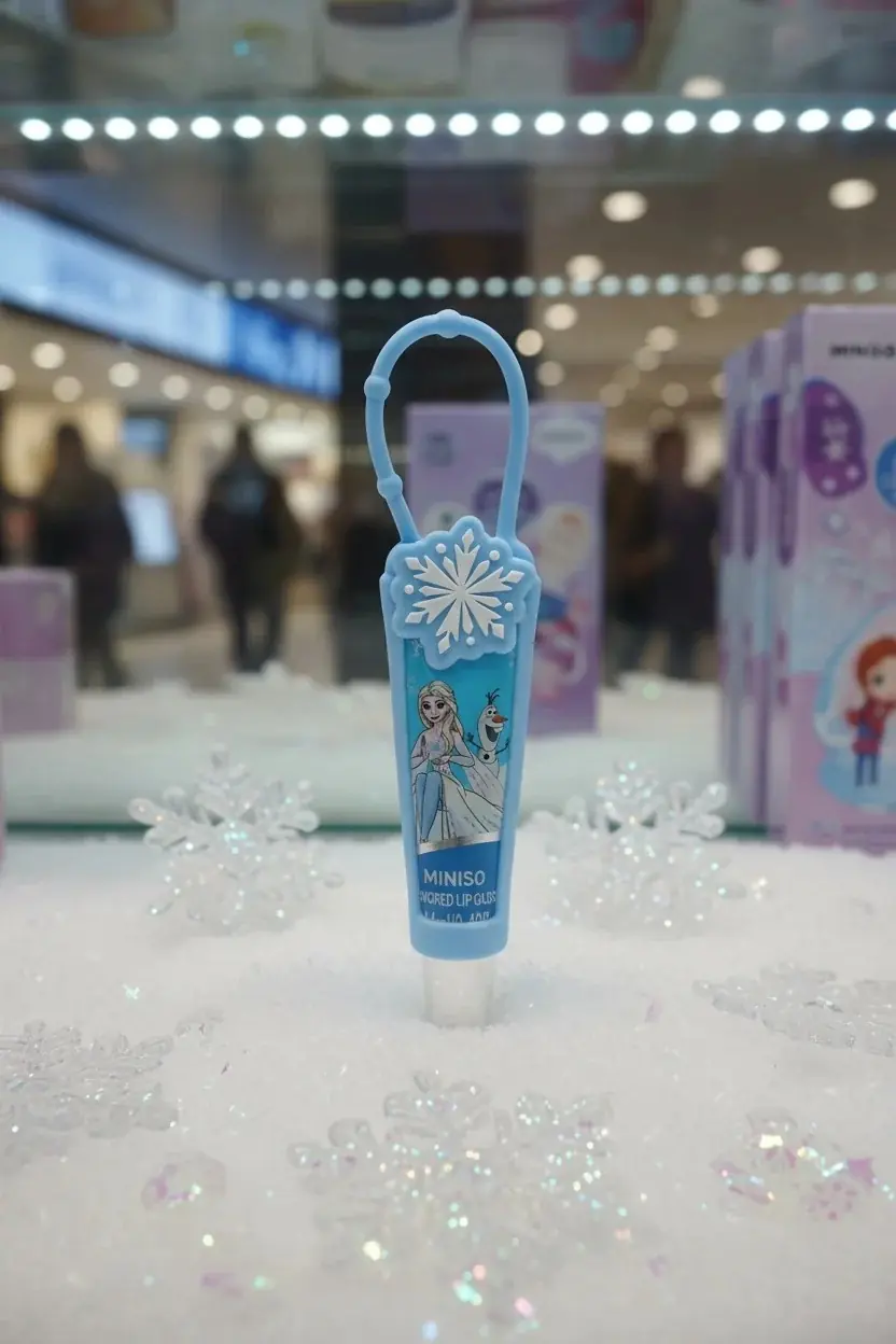 Disney Frozen Lisanslı Korumalı Dudak Parlatıcısı Mavi - Elsa ve Olaf Figürlü Nemlendirici Lip Gloss