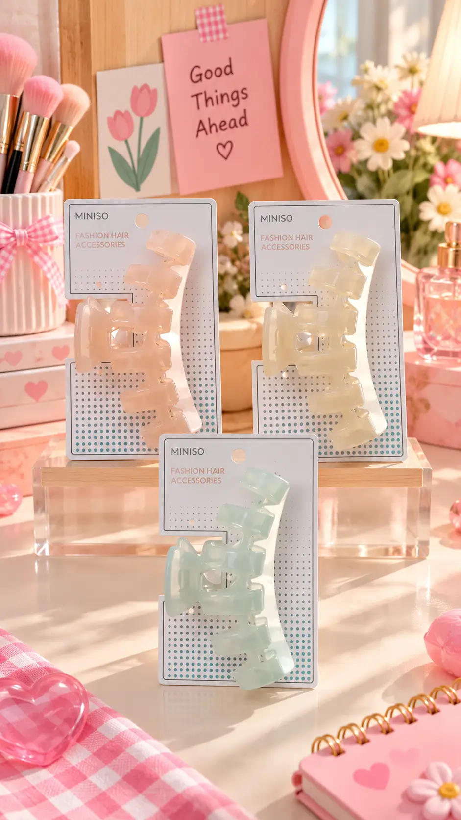 Miniso Lisanslı Basic Serisi Kıskaç Toka (A) – 14 Cm Büyük Boy & Modern Tasarım Saç Tokası