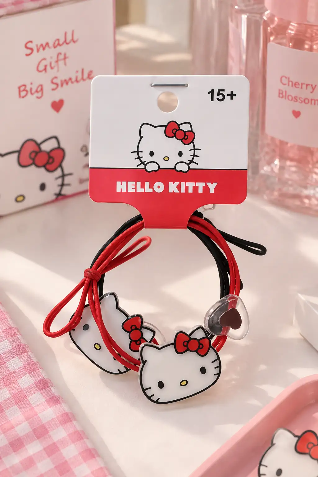 Hello Kitty Lisanslı Saç Tokası (2 Adet) – Saç Yıpratmayan Esnek Tasarım