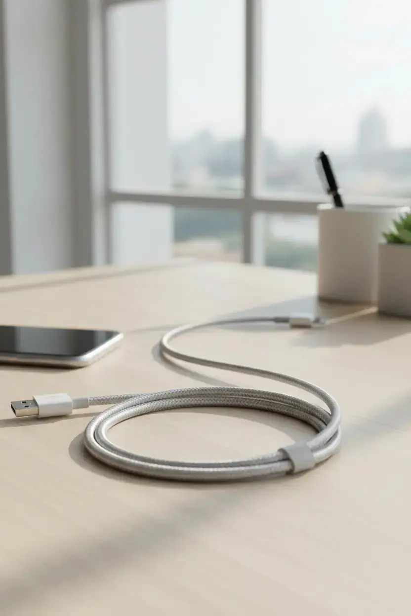 Miniso Lisanslı Apple iPhone Uyumlu Lightning Şarj Kablosu 1m – 2.4A MFi Sertifikalı Gri