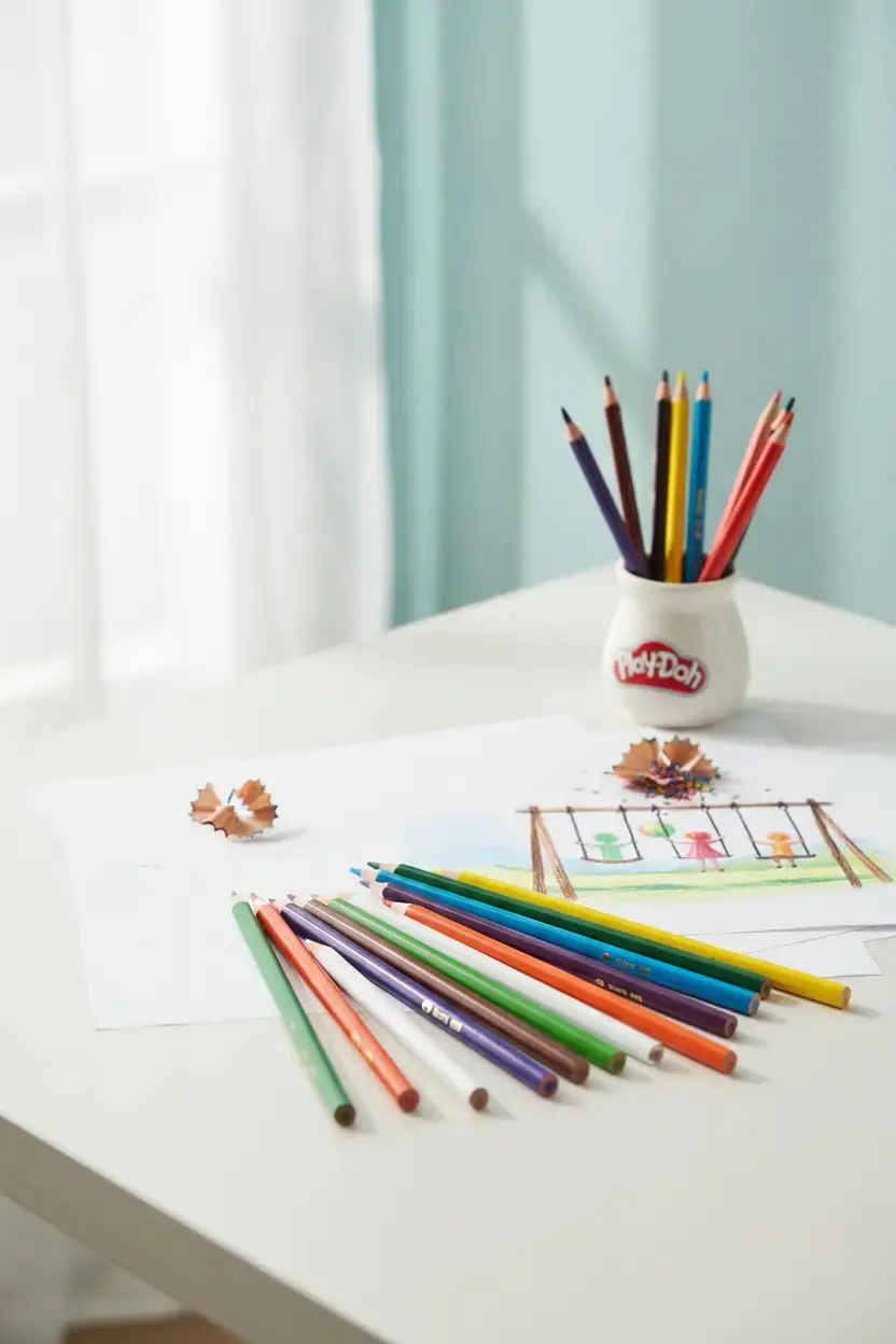 Play-Doh Kuru Boya Kalemi 24 Renk – Canlı Renkli Boyama ve Çizim Seti