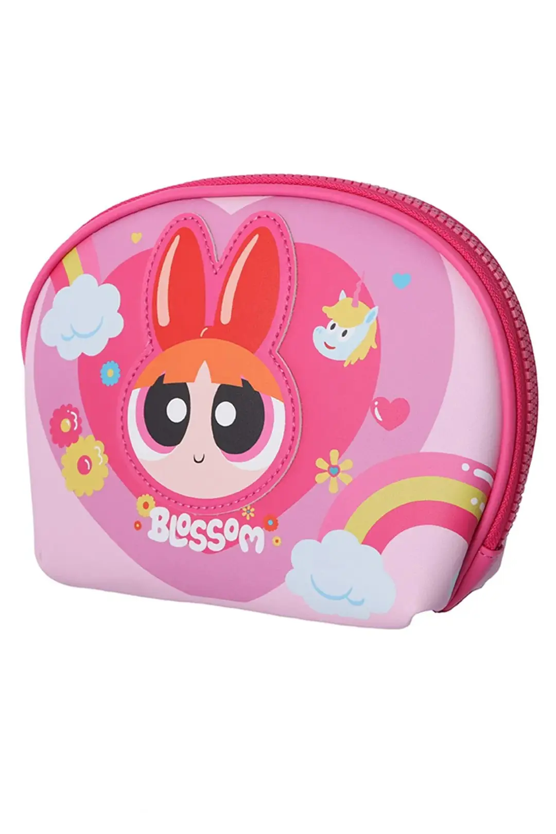 Powerpuff Girls Lisanslı Blossom Oval Kozmetik Çantası – Pembe 21 Cm