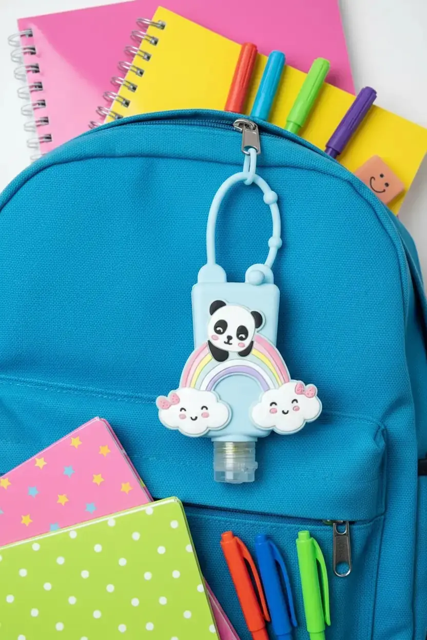Gökkuşağı Panda Kolonya Jel – Askılı Şişe Pratik Hijyen Ve Ferahlık Sağlayan El Jeli 29 Ml