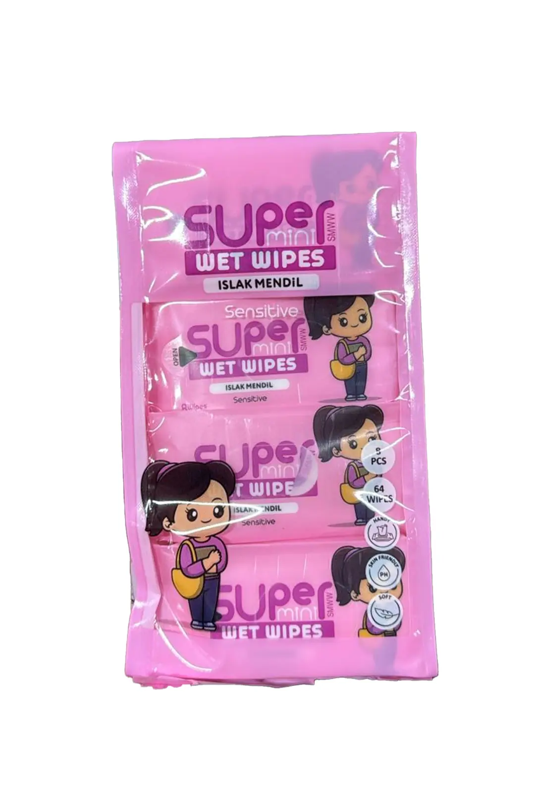 Doyfresh Super 8'li Mini Islak Mendil Seti – Anti-Alerjik & Alkol İçermez