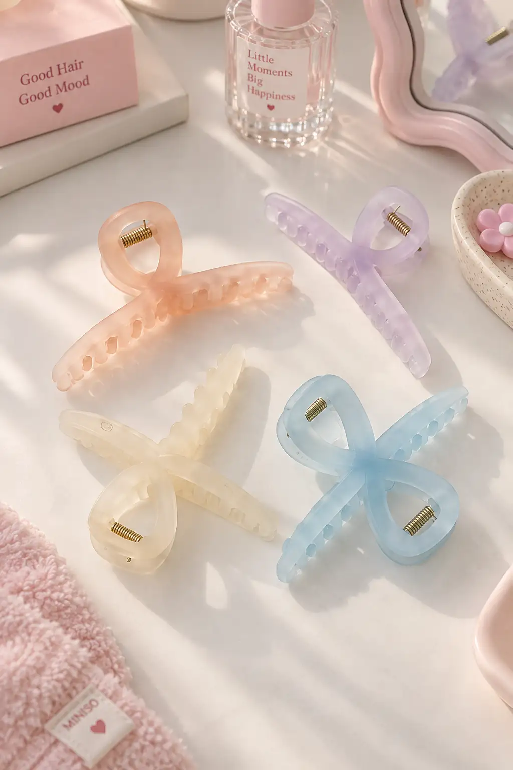 Miniso Lisanslı Basic Jöle Chevron Saç Tokası – Karışık Renk 13 Cm