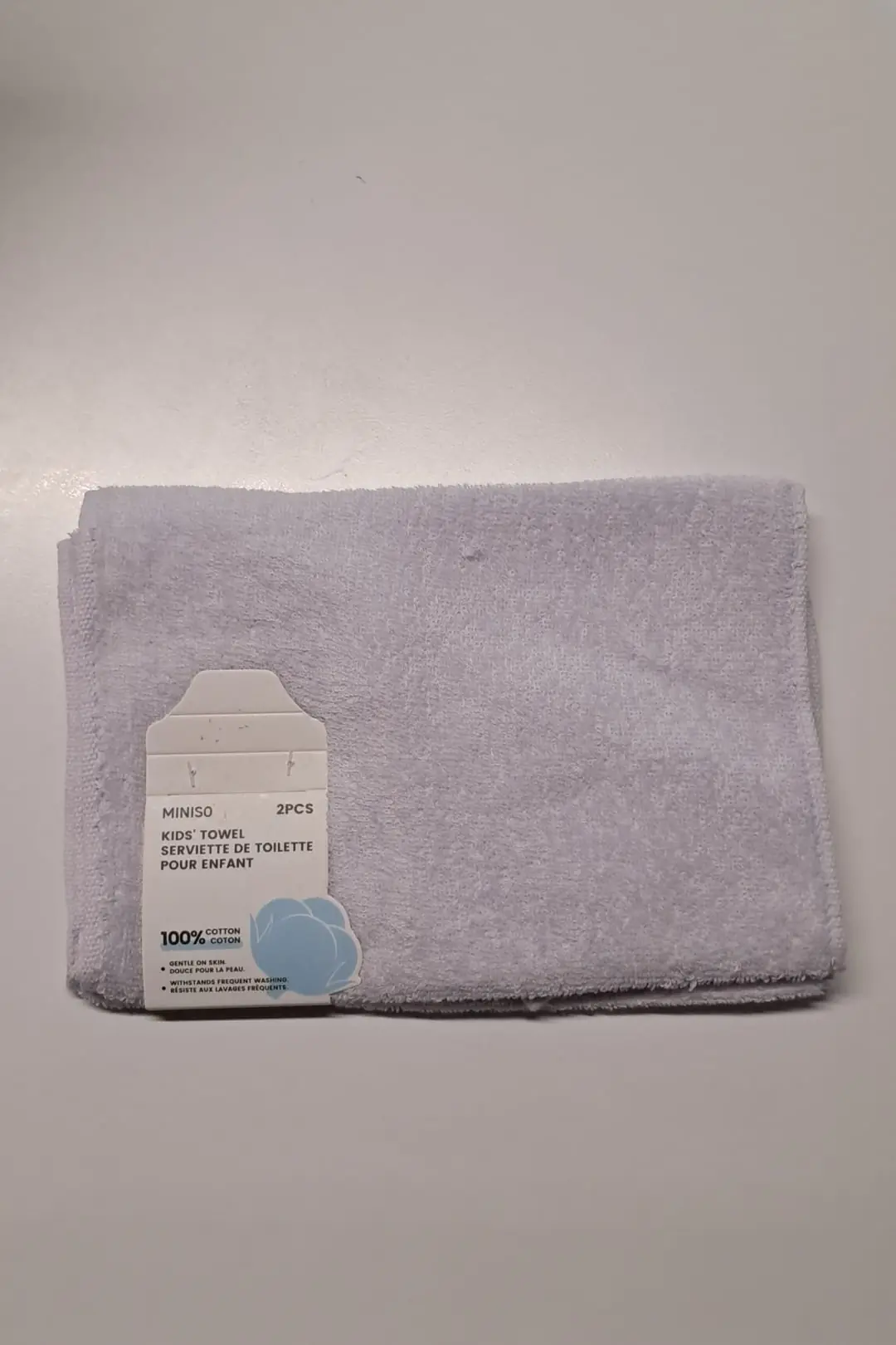 Miniso Lisanslı Çocuk Şeker Renkli Havlu 2'li 50 x 25 cm – Mor %100 Pamuk