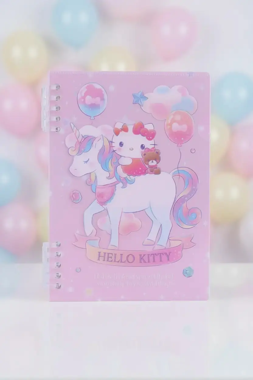 Sanrio Lisanslı Hello Kitty A5 Telli Defter 48 Yaprak 15 CM