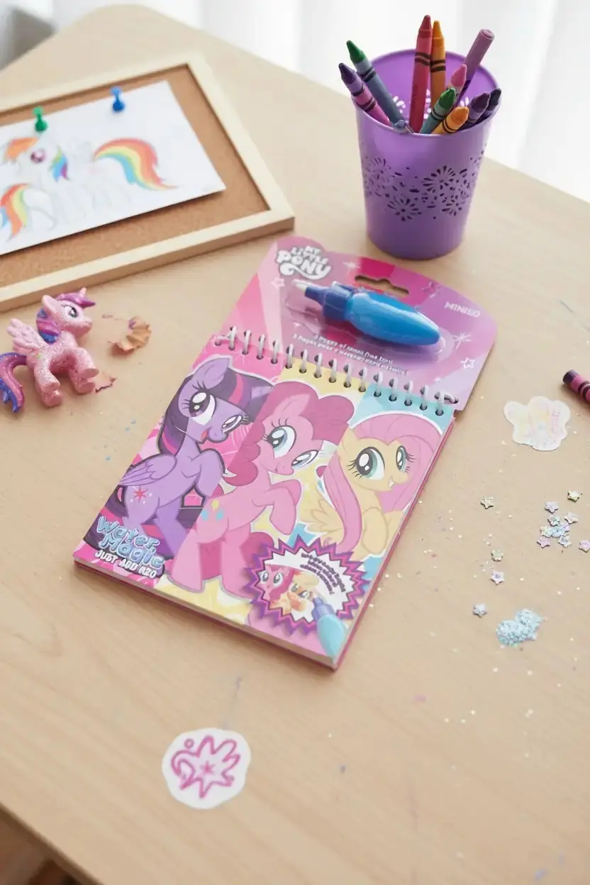 My Little Pony Lisanslı Sihirli Suyla Renklenen Yeniden Kullanılabilir Sulu Boya Aktivite Seti