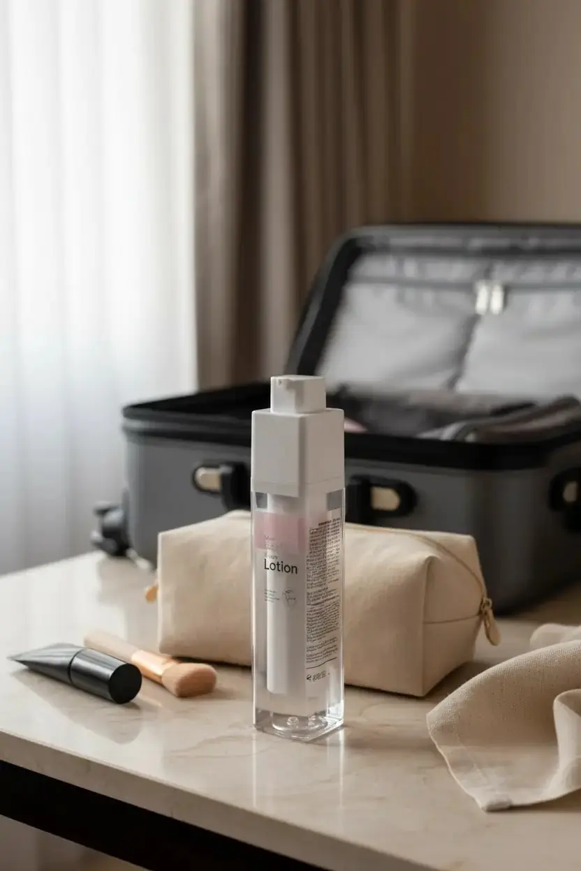 Miniso Lisanslı Vakumlu Pompalı Losyon Şişesi 50 ml – Sızdırmaz Seyahat Tipi