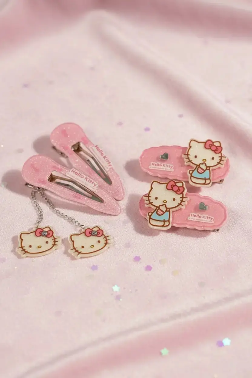 Hello Kitty Lisanslı Saç Tokası – İkonik Figürlü & Güçlü Sabitleyici