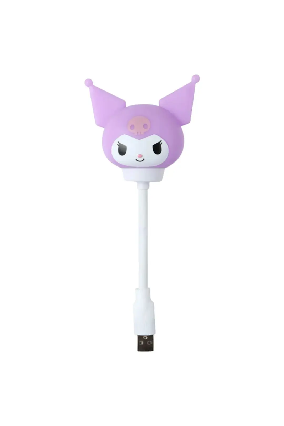 Sanrio Lisanslı Kuromi USB Portlu Gece Lambası 18 Cm – Yumuşak Işıklı Taşınabilir
