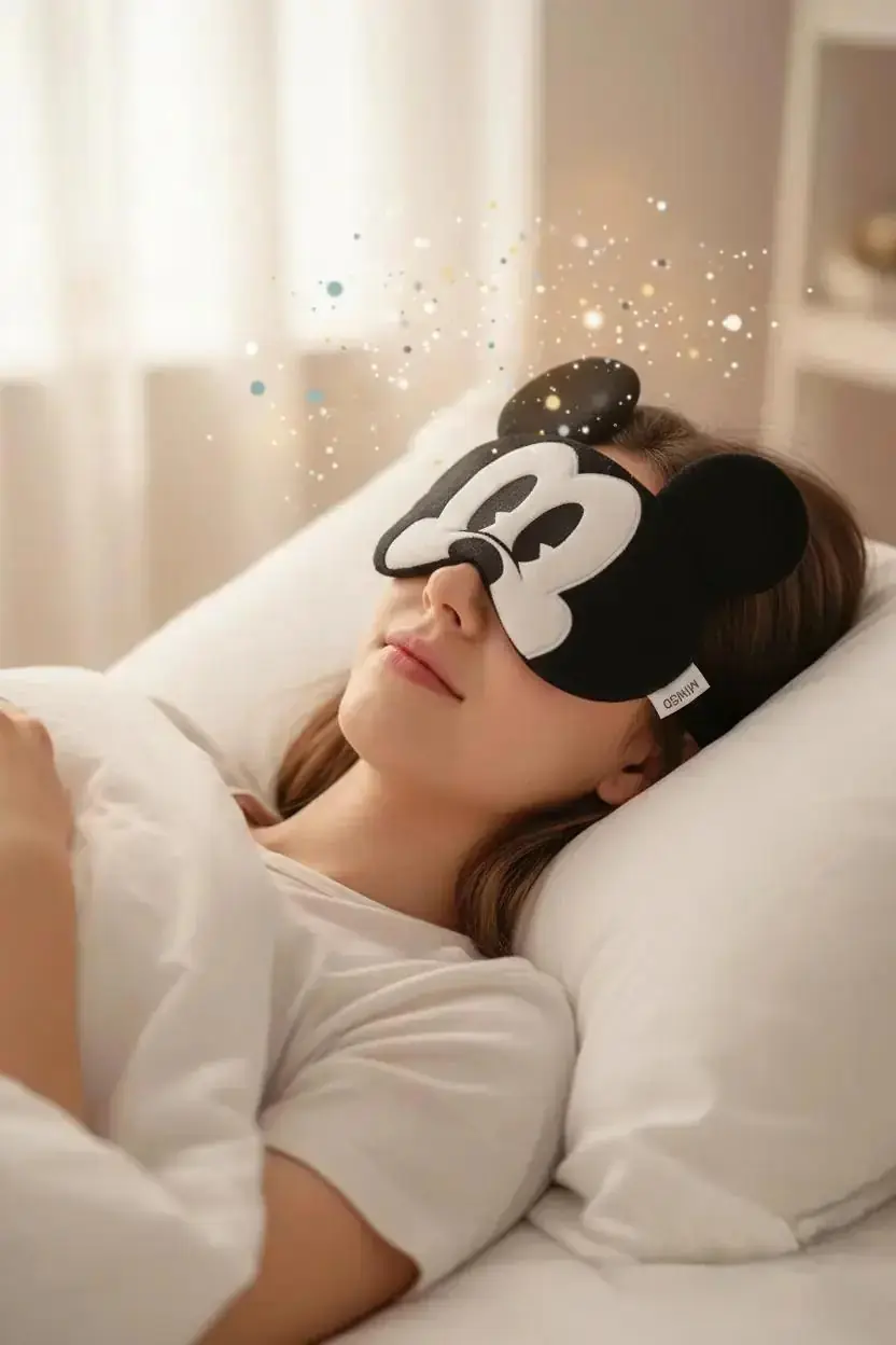 Disney Lisanslı Mickey Mouse Mickey Yüzlü Uyku Gözlüğü 19 Cm – Yumuşak Dokulu Konforlu Tasarım
