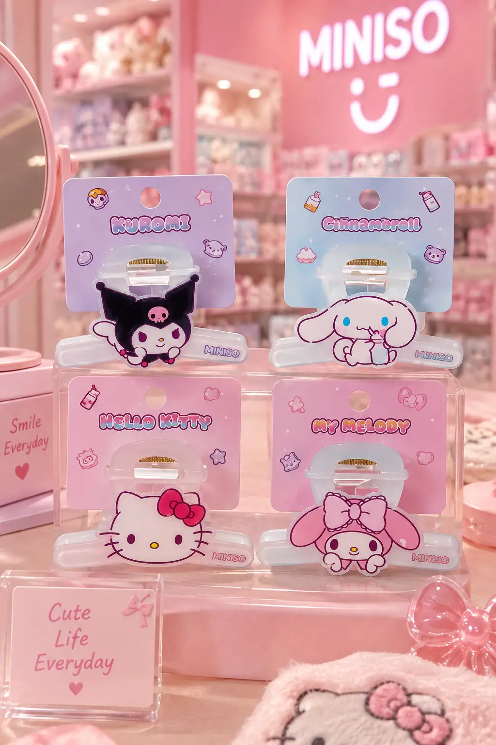 Sanrio Lisanslı Hello Kitty Ve Arkadaşları Sweet Factory Serisi Figürlü Saç Tokası