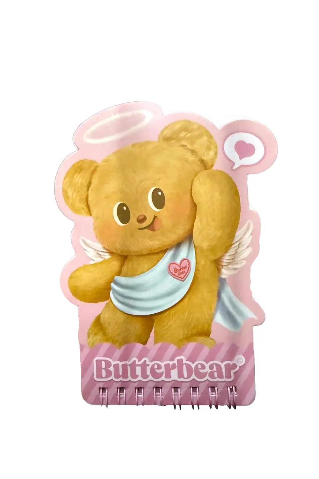 Miniso Lisanslı Butterbear Serisi Figürlü Spiralli Defter Masa Üstü Dekoratif 13.7 Cm