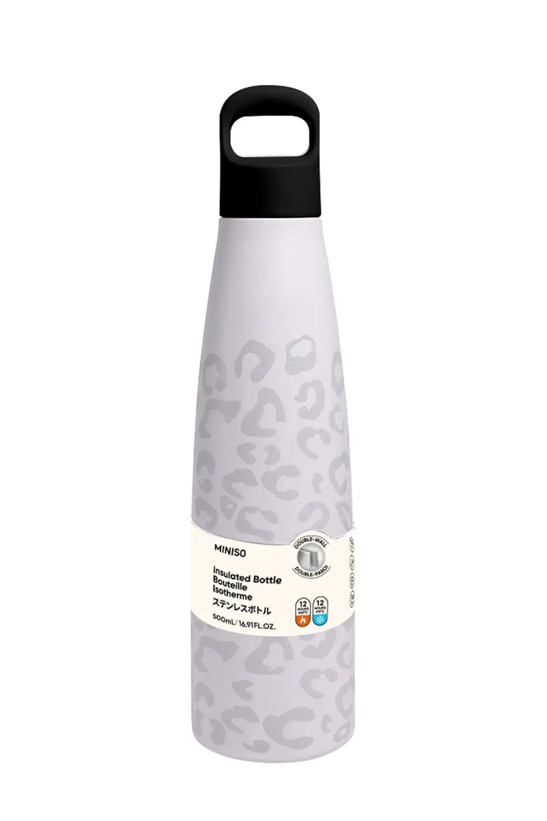 MINISO Renkli Seri Saplı Çift Cidarlı Termos Şişe (500 mL) (