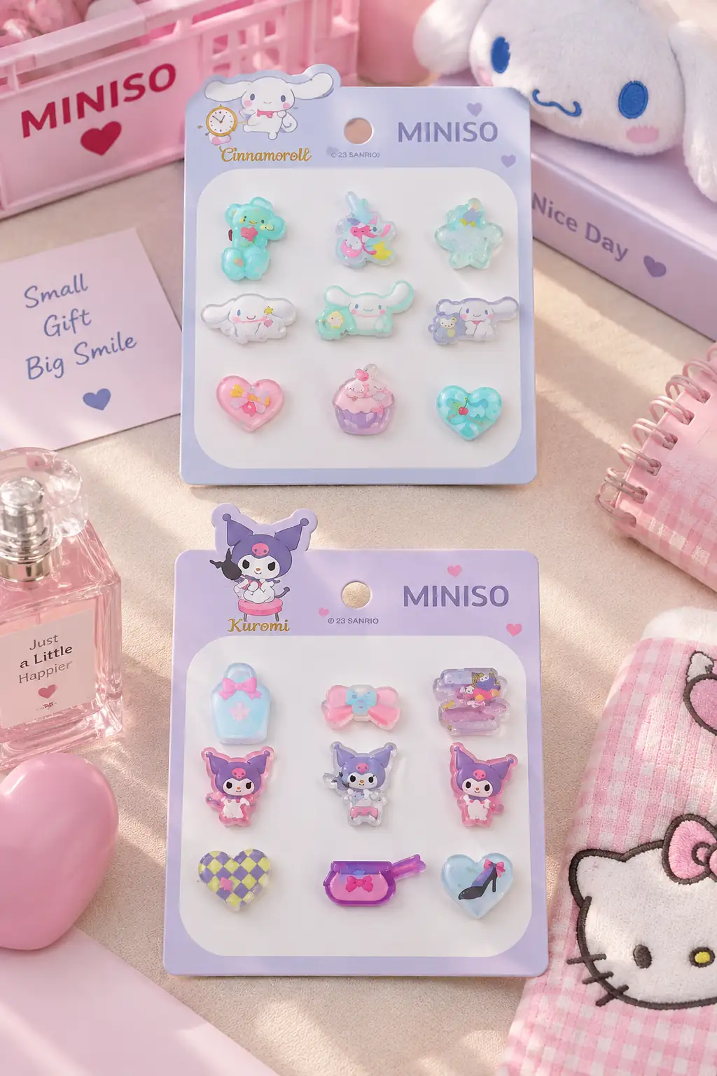 Hello Kitty Lisanslı Saç Tokası Seti (9 Adet) – Renkli & Çeşitli Tasarımlar