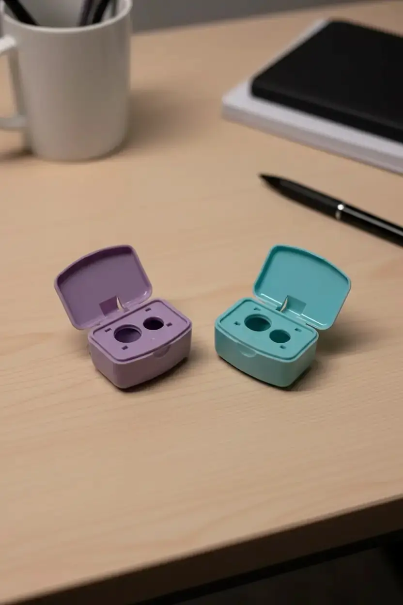 Faber-Castell Minibox Duo Pastel Kalemtraş – Çift Girişli Hazneli Tasarım