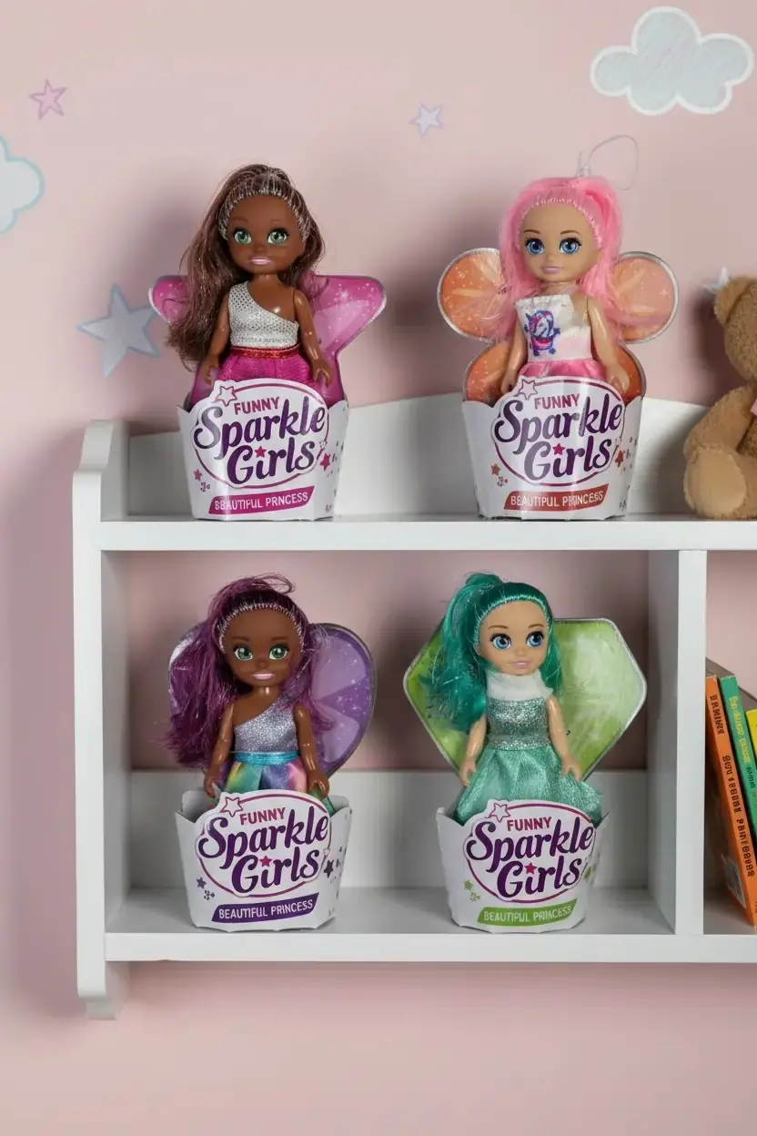 Sparkle Girls Işıltılı Mini Bebek – Renkli Oyuncak Bebek