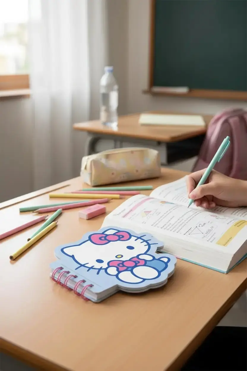 Sanrio Lisanslı Hello Kitty Figürlü Spiralli Not Defteri 80 Yaprak 10.6 Cm