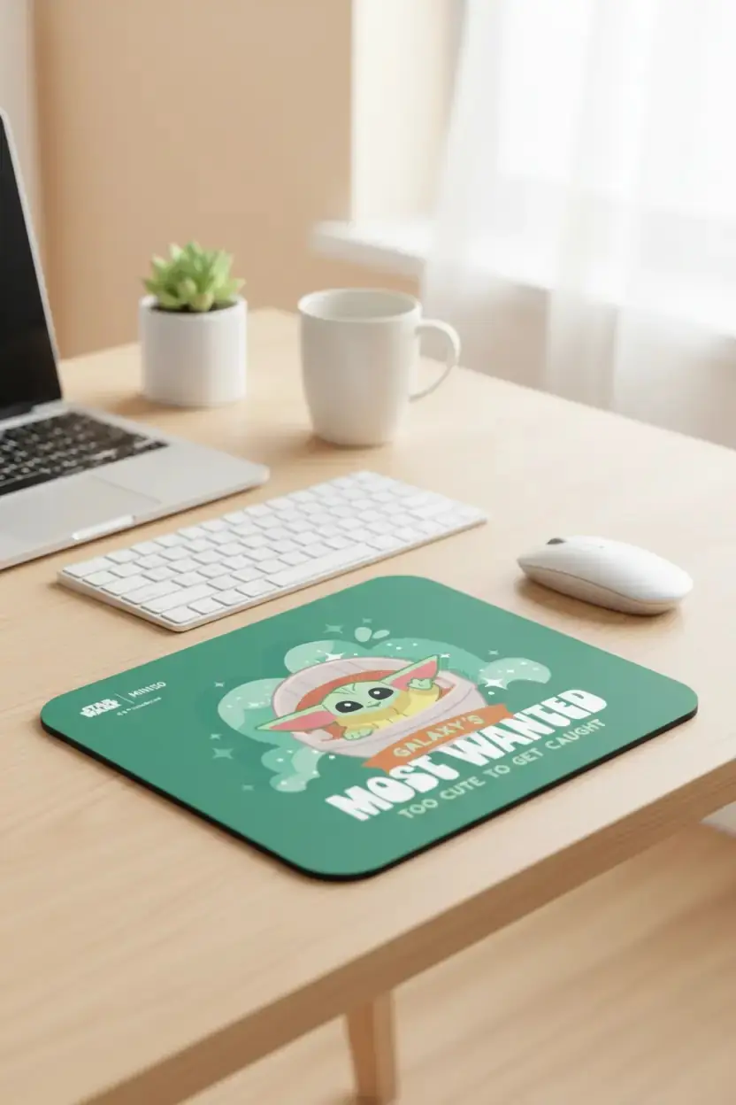 Disney Lisanslı Star Wars Grogu Mouse Pad – Sevimli Masaüstü ve Oyun Aksesuarı