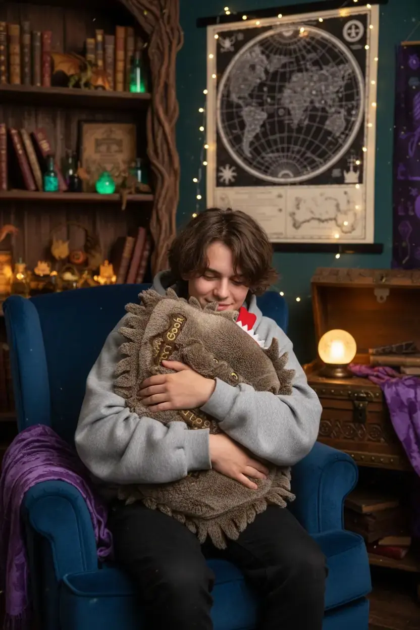 Harry Potter Lisanslı Canavarlar Kitabı Peluş Yastık 40 Cm – Dekoratif Koleksiyon Minderi