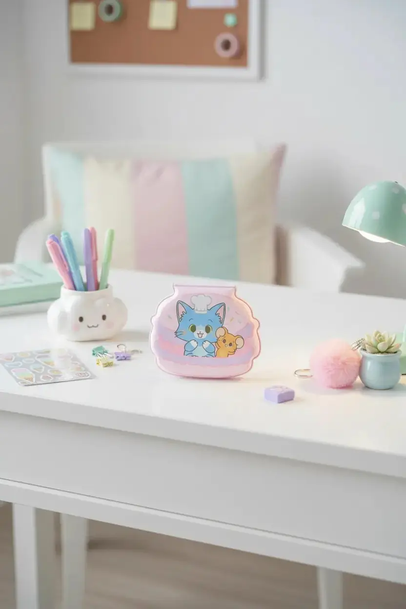 Miniso Lisanslı Tom ve Jerry Gokko Serisi Donut Temalı Puffy Not Defteri
