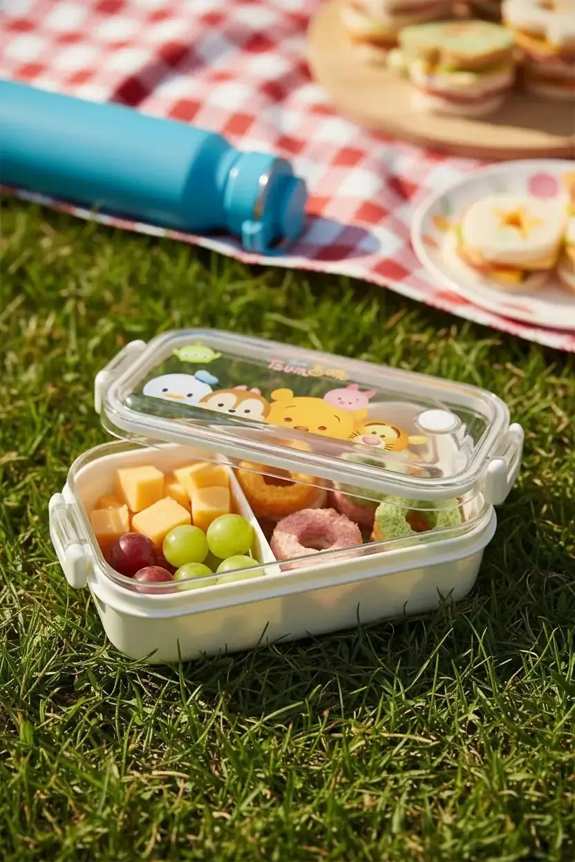 Disney Lisanslı Tsum Tsum Serisi Yemek Kabı 450 ml Sızdırmaz Saklama Kabı