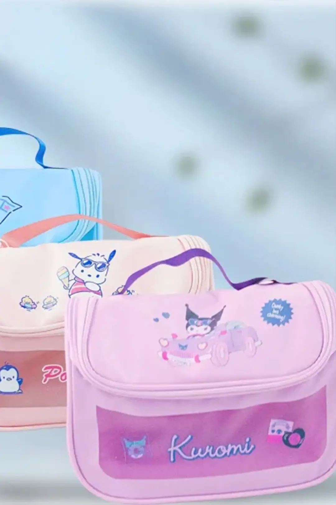Sanrio Lisanslı Cinnamoroll Makyaj Seyahat Çantası - Geniş İç Hacimli Fermuarlı Kozmetik Düzenleyici
