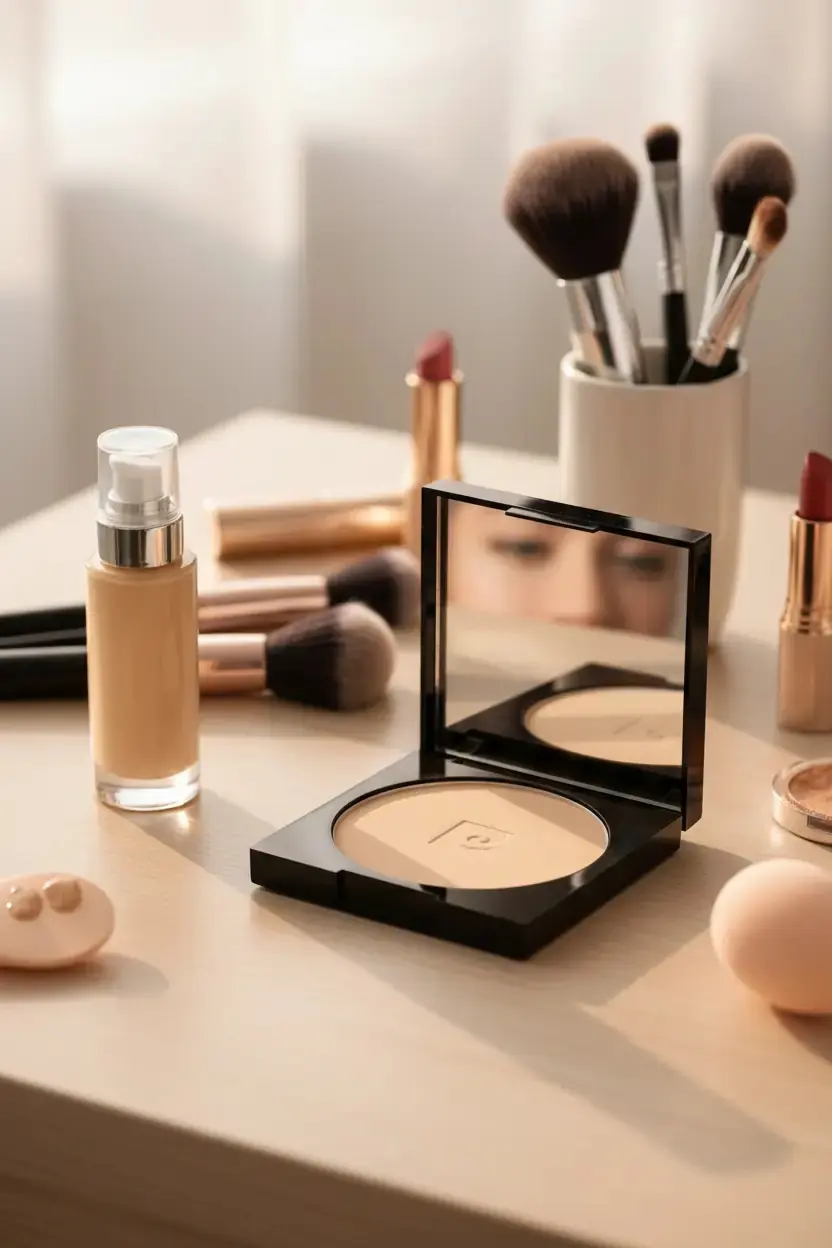 Pierre Cardin Porcelain Edition Compact Powder Golden Beige – İpeksi Mat Bitişli Kompakt Pudra