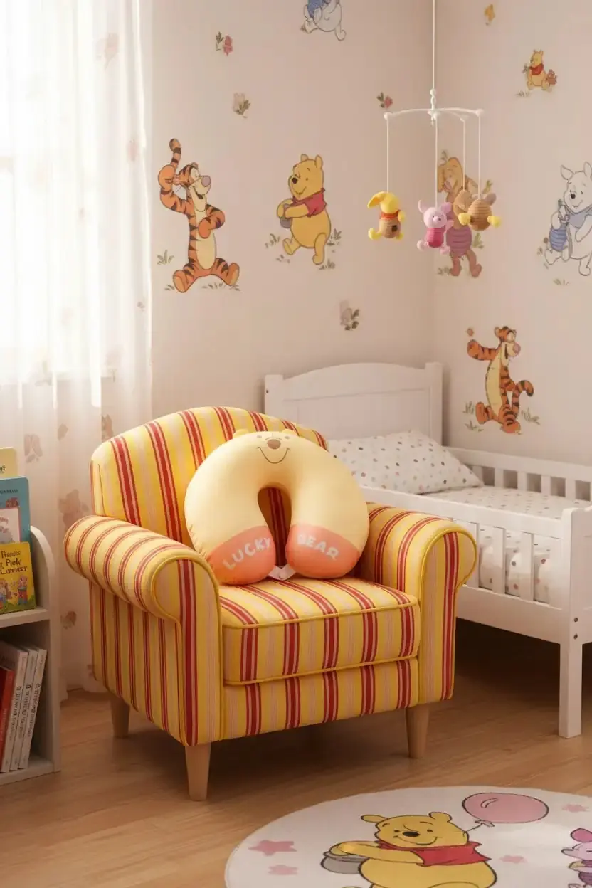 Winnie The Pooh Lucky Bear Lisanslı Boyun Yastığı,Seyahat Yastığı