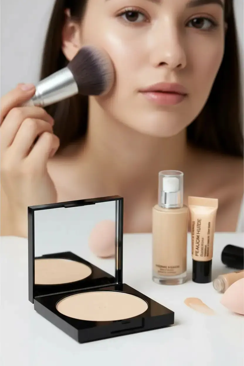 Pierre Cardin Porcelain Edition Compact Powder Golden Beige – İpeksi Mat Bitişli Kompakt Pudra