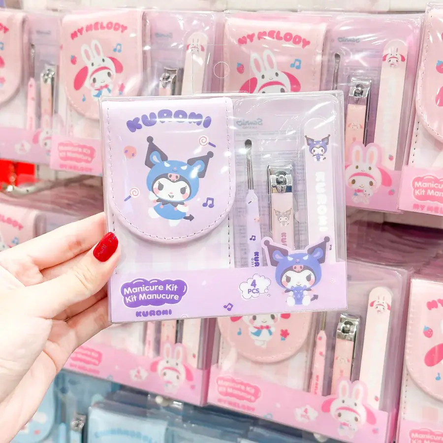 Sanrio Lisanslı Çantalı Manikür Seti - Kuromi  - My Melody - Cinnamoroll