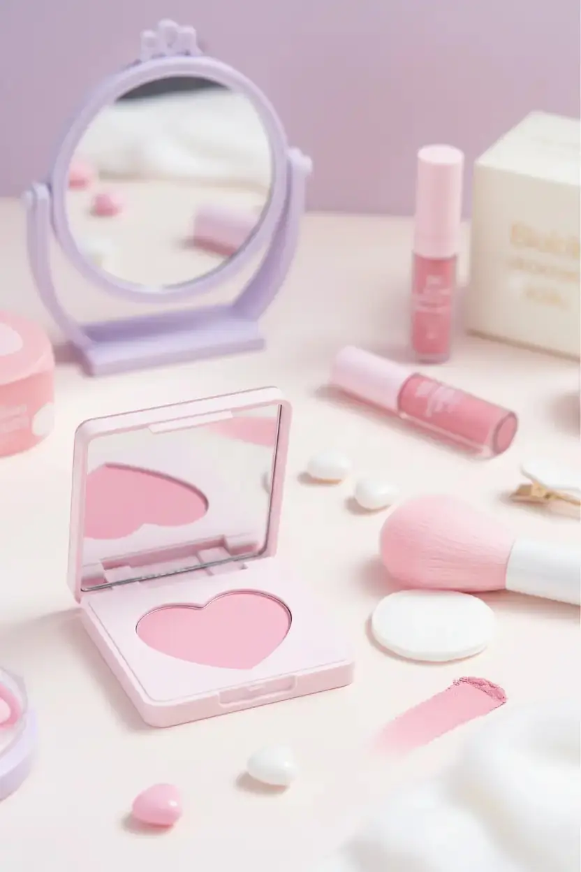 Sanrio Lisanslı My Melody Lisanslı Toz Allık – 01 Pembe