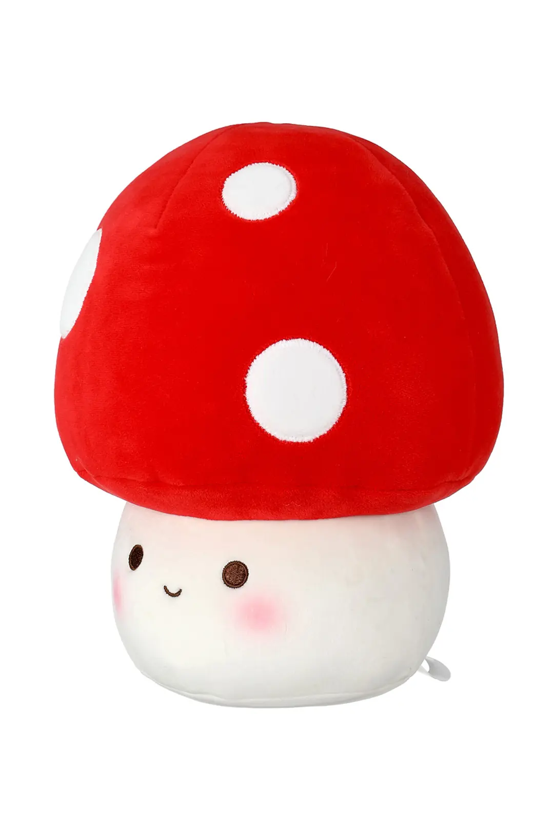 Miniso Lisanslı Mantar Peluş Oyuncak Kırmızı Beyaz – Yumuşak ve Dekoratif Oyun Arkadaşı 22 Cm