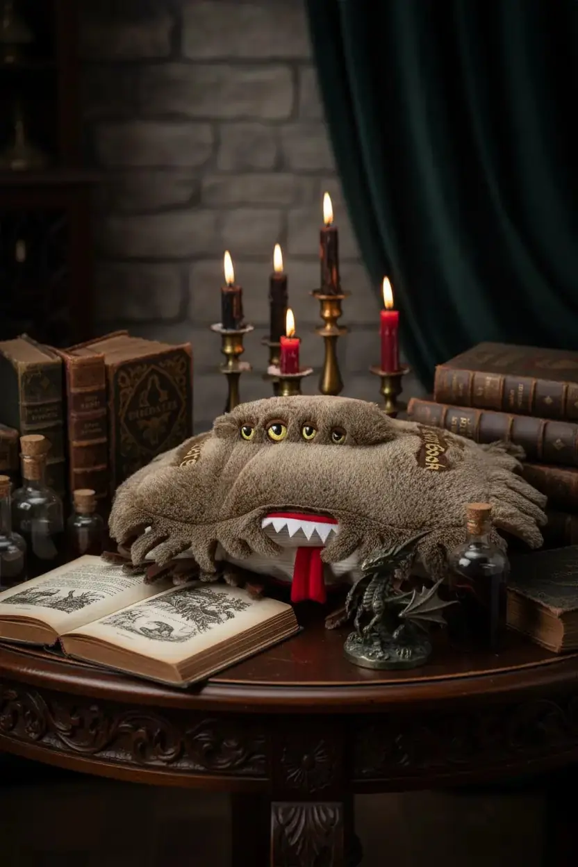 Harry Potter Lisanslı Canavarlar Kitabı Peluş Yastık 40 Cm – Dekoratif Koleksiyon Minderi