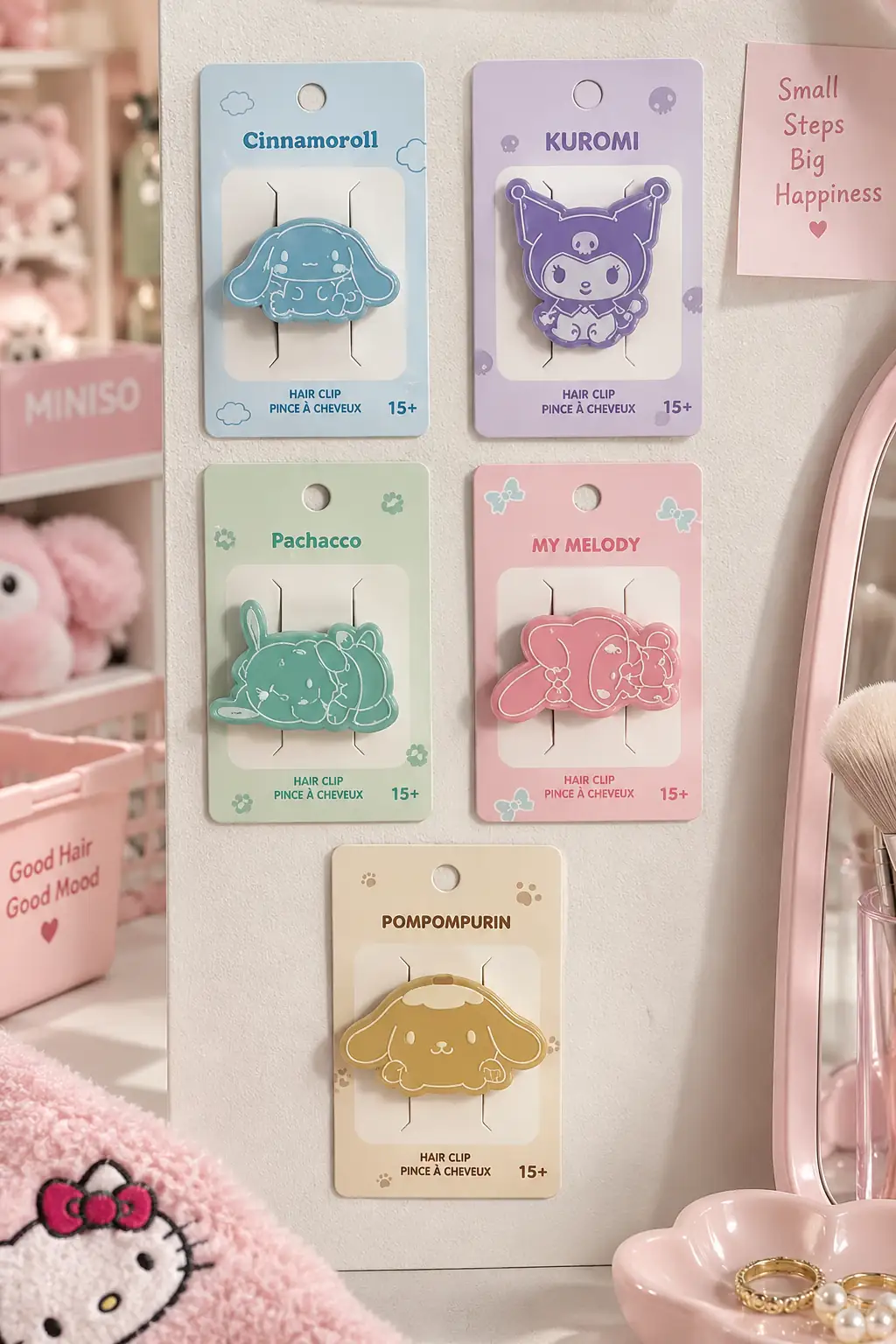 Hello Kitty Lisanslı Kabuklu Saç Tokası – Özel Formlu & Hafif Tasarım
