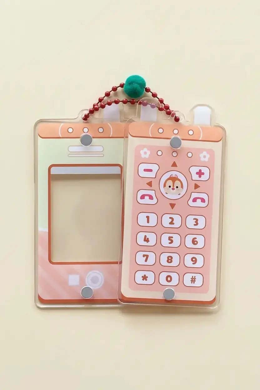 Disney Lisanslı Tsum Tsum Serisi Çerçeve Figürlü Anahtarlık – Bej