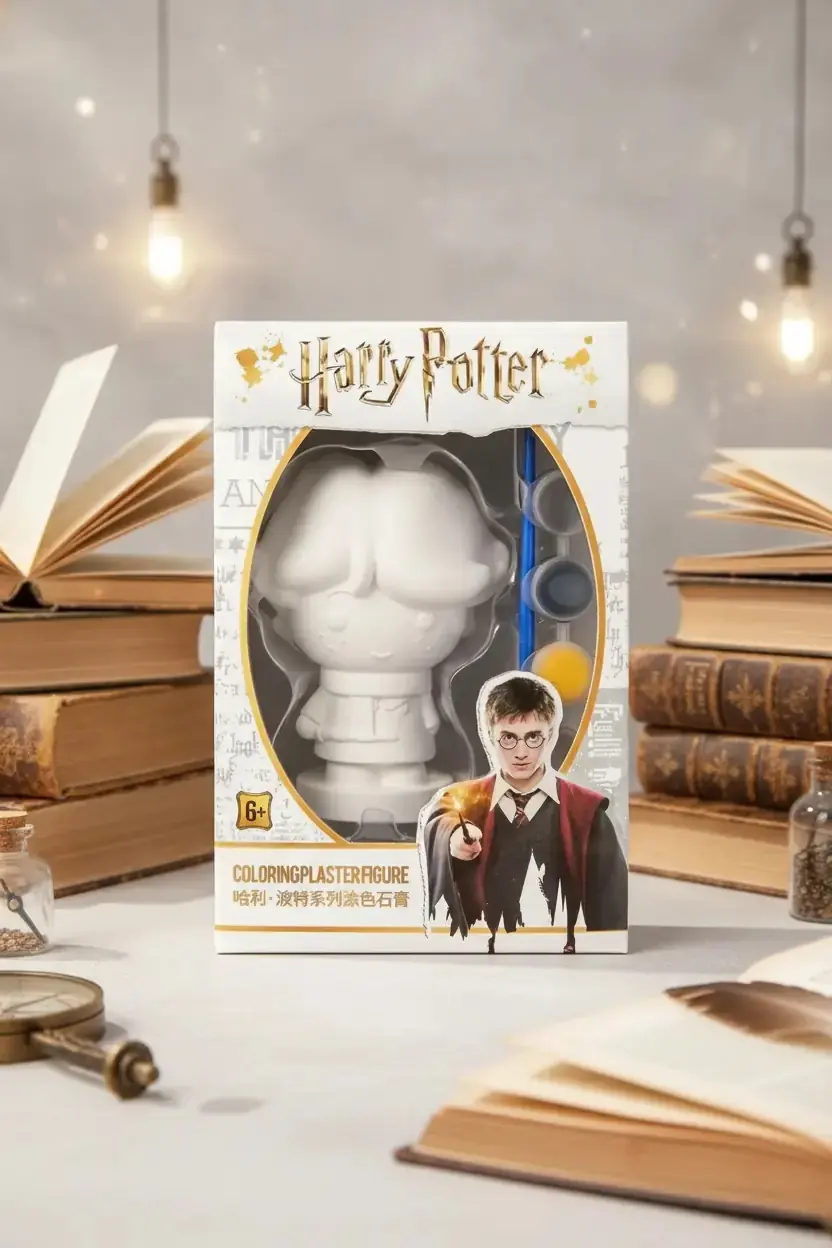 Harry Potter Lisanslı Alçı Boyama Seti Model C Eğitici Hobi Seti 19.1 Cm