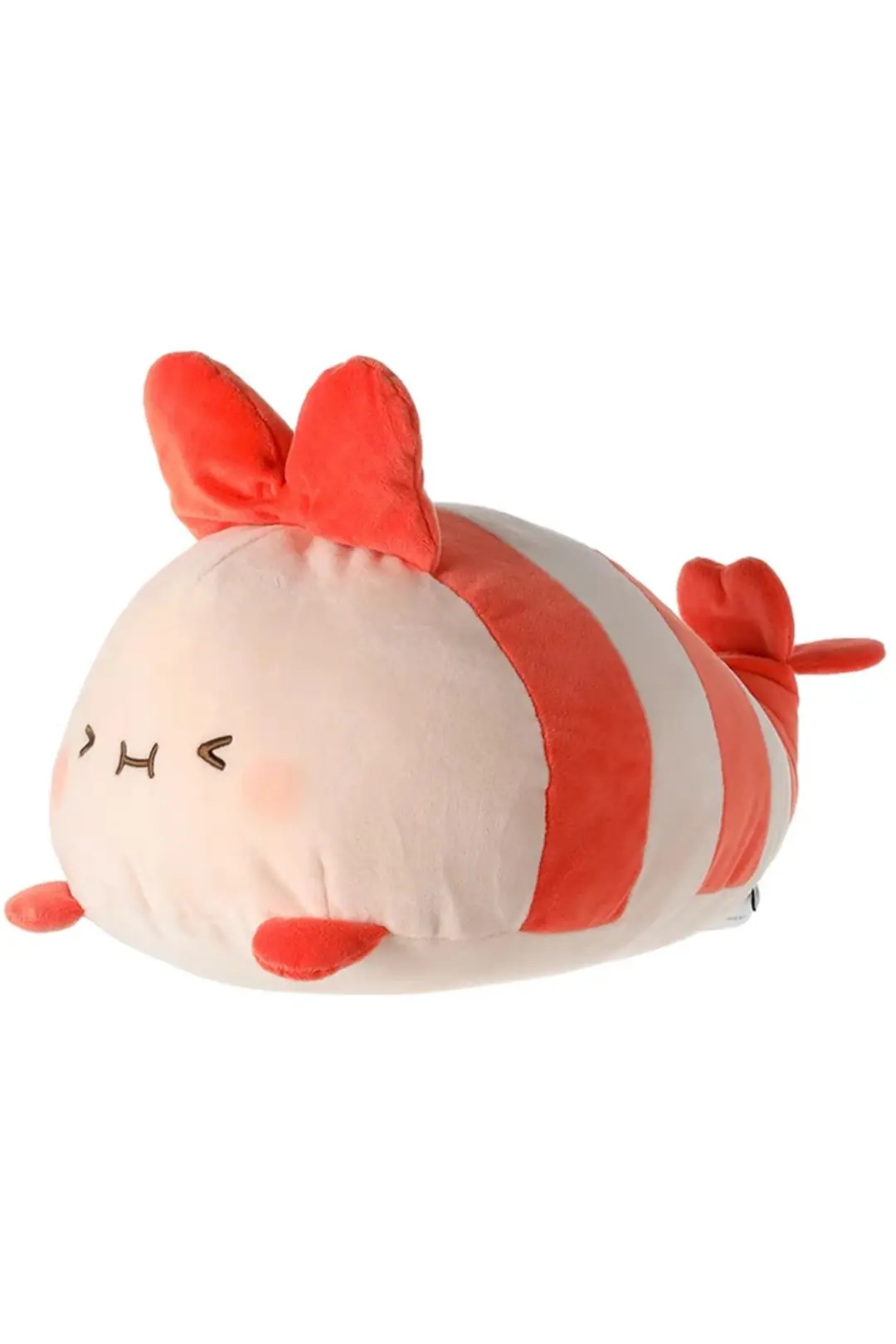 Miniso Lisanslı Sevimli Karides Peluş Oyuncak – Yumuşak Dokulu Dekoratif Koleksiyon Figürü 17 Cm