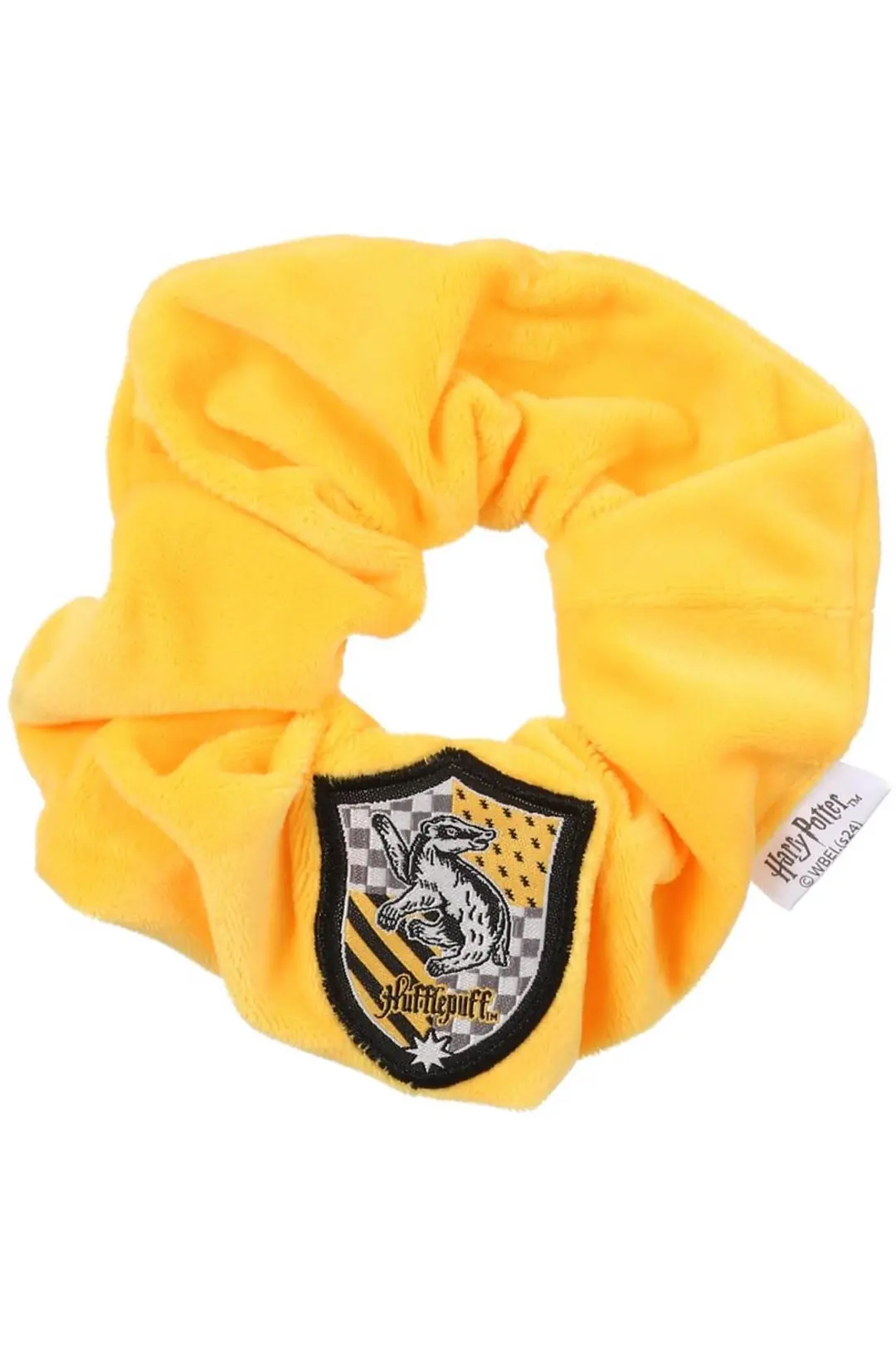 Harry Potter Lisanslı Hufflepuff Rozetli Saç Lastiği – Zarif Tasarımlı Dayanıklı Polyester ve Kauçuk Toka Aksesuarı 12 Cm